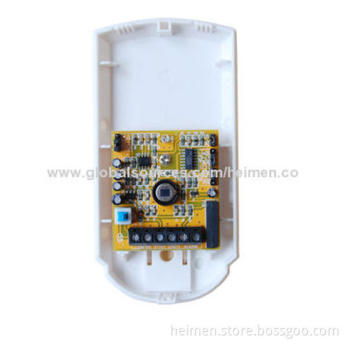Wide Angle Wired PIR Alarm Sensor, Double Temperature Compensation, Wall/Comer Mounted